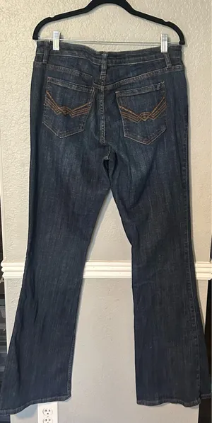 Idyllwind by Miranda Lambert Dark Wash Bootcut Jeans xtra Long  thumbnail 4