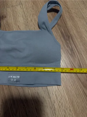 Steve Madden‎ Light Blue Ribbed Bralette Tank thumbnail 4