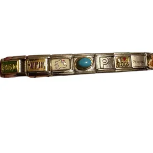 Puzzle Collection Dog Themed Stainless Steal Charm Bracelet One Size thumbnail 2