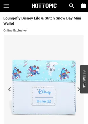 Lounge Fly Disney Lilo & Stitch Snow Day mini wallet thumbnail 2