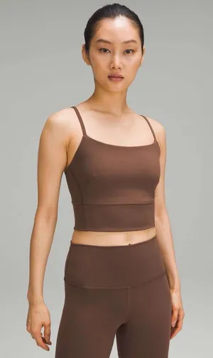 Lululemon Wunder Train brown Strappy Tank Top Size 6 #activewear #yoga thumbnail 1