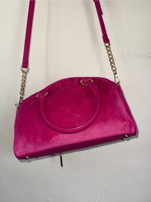 NWT Juicy Couture Sparkle Royal Satchel Raspberry Tart Pink thumbnail 5