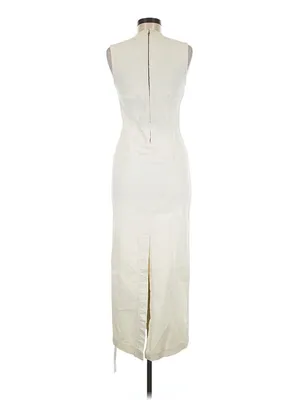 NWT Reformation Kendi Denim Midi in Fior Di Latte Sleeveless Stretch Dress 6 thumbnail 6