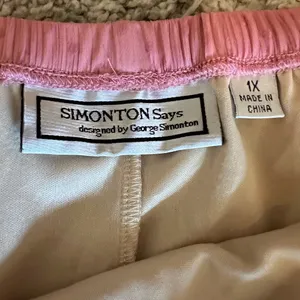 Simonton Says by George Simonton pink dot tiered skirt fully lined size 1X thumbnail 3