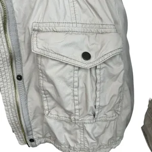 A&F Womens Size S Tan Hoodie Snap Jacket‎ Cotton Abercrombie Fitch thumbnail 4