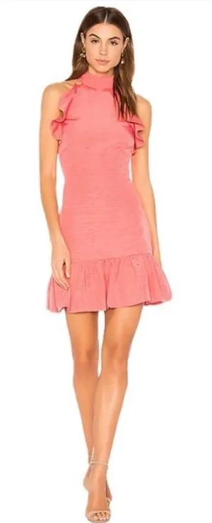 ELLIATT Revolve Chord Ruffle‎ Mini Valentine Dress Size S thumbnail 1