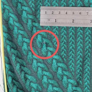 Aerie Women's High Waisted Leggings Green Cable Knit‎ Print Size Medium thumbnail 10