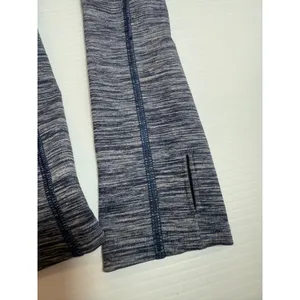 Under Armour Womens Long Sleeve Athletic Top Blue Heathered Thumb Holes‎ Medium thumbnail 7