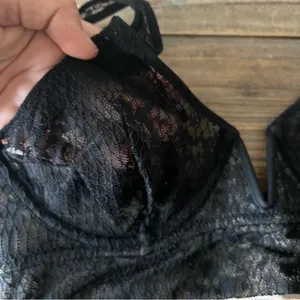 Free People Black Tameeka Lace Underwire Bra Size Size Small NWT thumbnail 3