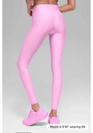 Alo Yoga Leggings High-Waisted 7/8 Airlift In Candy Heart Pink thumbnail 3