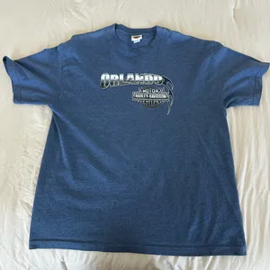 Blue Harley Davidson tee thumbnail 2