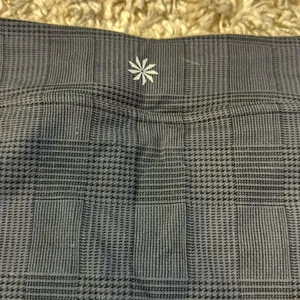 Athleta Women's Plaid Everyday Skort Skirt Stretchy Liner Shorts Sz S Black Gray thumbnail 8