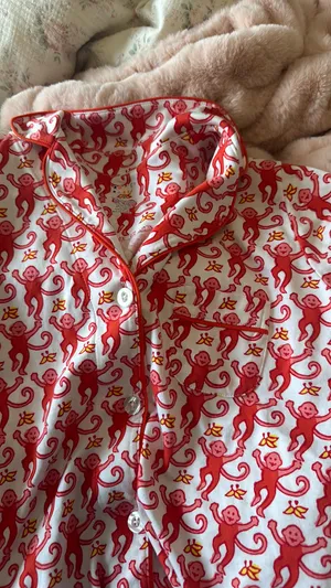 Roller Rabbit Pajamas Monkey Pink thumbnail 6