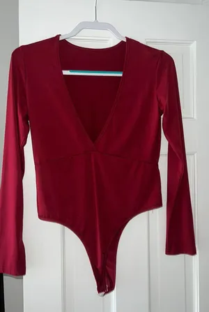 One Piece Crimson Red  Long Sleeve thumbnail 1