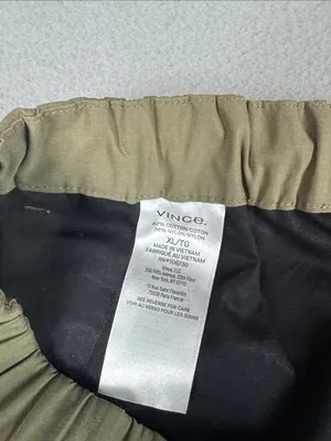 Vince Cotton Blend Parachute utility cropped Pants in olive-Khaki Size: XL thumbnail 7