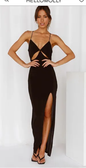 Hello Molly Black Maxi Dress thumbnail 2