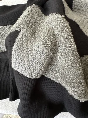 Laura Ashley Women’s Open Lon Cardigan Sweater Sz S Black /Grey thumbnail 11