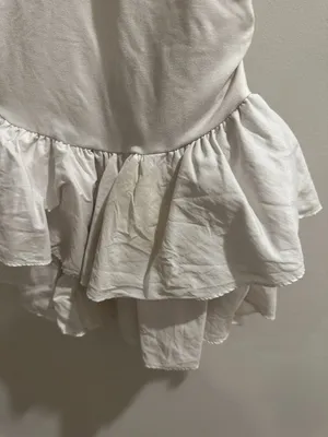 FREE PEOPLE Movement Field Day Crew Neck Sleeveless Drop Waist Skortsie in White thumbnail 6