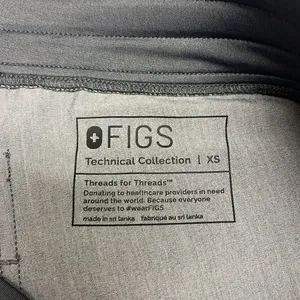 FIGS Heather Grey High Waisted Jogger Medical Scrub Pull-On Cargo Pant PO3743-XS thumbnail 14
