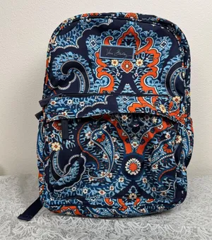 Vera Bradley Lighten Up Journey "Marrakesh" Backpack Paisley Bag Travel Campus thumbnail 1