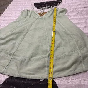Free People Altura Mini Dress Sz L Light Green Boho Hippie Preppy Coastal Beach thumbnail 14