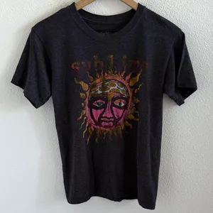 Sublime Sun Graphic T-Shirt Band Tee Gray Small thumbnail 1