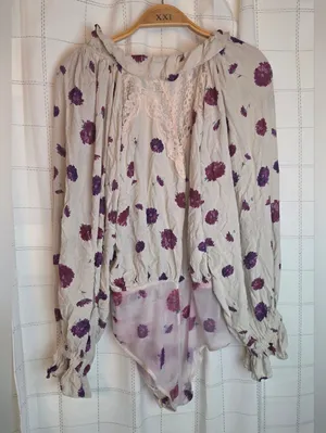 Free People Poppy Printed Bodysuit thumbnail 6