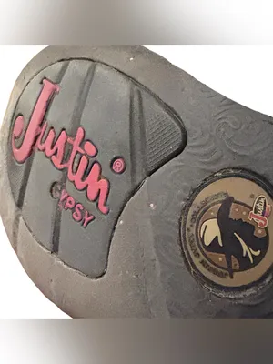 Justin Boots Gypsy Boots Size 9B Brown & Cream Western Cowgirl L9924 thumbnail 8