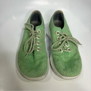 Allbirds Tree Dasher 1 sneakers green wool washable‎ size 9.5 thumbnail 3