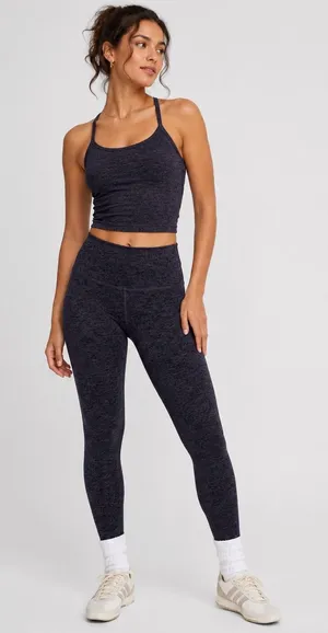 Beyond Yoga Spacedye Caught in the Midi High Waisted Leggings‎ Purple Womens XS? thumbnail 1