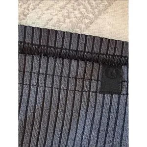 Lululemon Ribbed Softstreme Cropped Tank Gray Black Size 0 V-Neck Peach Fuzz thumbnail 2