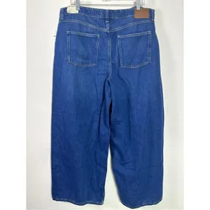 Free People Carina Ultra Soft Low Rise 90s Baggy Boyfriend Jeans Blue 33 Long thumbnail 6
