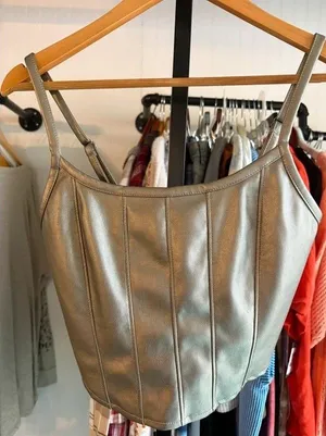 Kirious small crop top Gray thumbnail 1