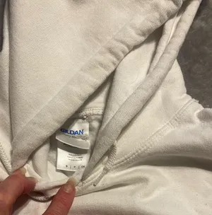 Gildan White Lifeguard Sweatshirt Hooded Size Small thumbnail 3
