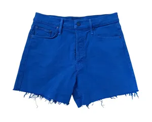 Mother Denim The Skipper Short N' Long Fray In Cats And Dogs Blue Size 26 thumbnail 1