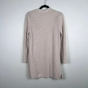 Old Navy Womens Long‎ Sleeve Open Front Ribbed Cardigan Beige M thumbnail 6