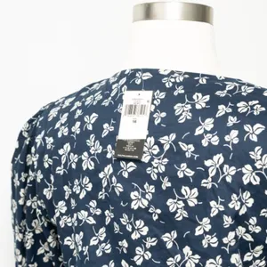 Lauren Ralph‎ Lauren. 80s Puff Sleeve Floral Cotton Voile Dress. thumbnail 11