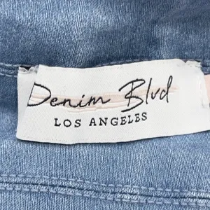 Denim Blvd‎ Halter Top Women Large Blue Stretch Crop Y2K Indie Boho Baddie Retro thumbnail 8