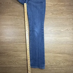 Levi's 505 Straight Leg Jeans Women's 8 Medium Blue Mid Rise Stretch Denim EUC thumbnail 8
