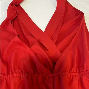 Hot & Delicious Red Halter Tie-Back One-Piece Romper thumbnail 6