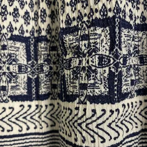 Alya Blue Geo-print Striped Column Skirt size Medium thumbnail 3
