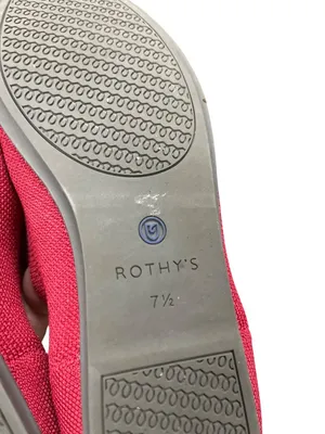 Rothy's The Point womans red knit pointed flats shoes sz 7.5 SKU 10-438 thumbnail 6