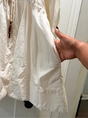 NWT Banana Republic Cotton Poplin Mini Shirtdress, size M/L thumbnail 4