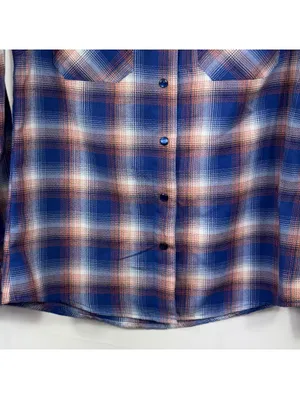 Dixxon The Great One 13 Women’s M Blue Plaid Flannel thumbnail 4