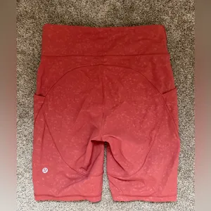 Lululemon Track and Train Short 8" *Embossed in Speckle Emboss Soft Cranberry 6 thumbnail 8