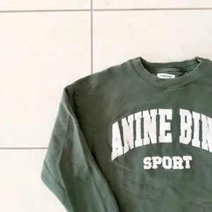 Anine Bing Sport Tyler Sweatshirt Artichoke Green Collegiate Lettering Large thumbnail 2