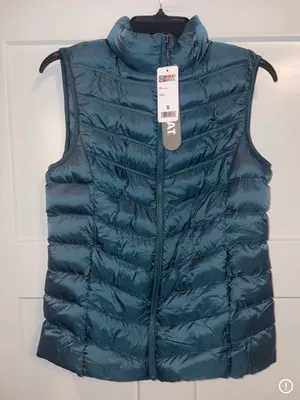 32 degrees heat dark green puffer vest Small NWT thumbnail 1
