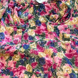 ASTR The Label – Soho Floral Sweetheart Puff Sleeve Long Dress XS thumbnail 5