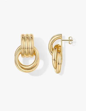 Pavoi Amazon Gold Earrings thumbnail 2