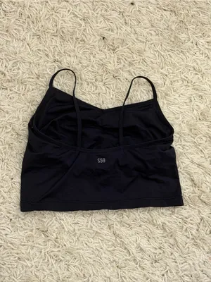 Splits59 Black Women's Seamless Cami Crop Top thumbnail 2